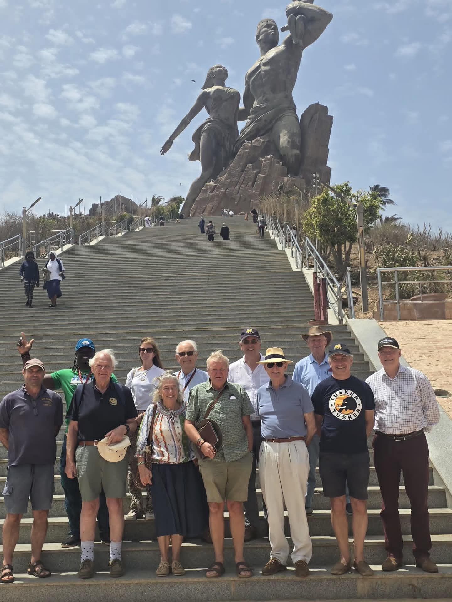 Group trip at the African Renaissance Monument in Dakar