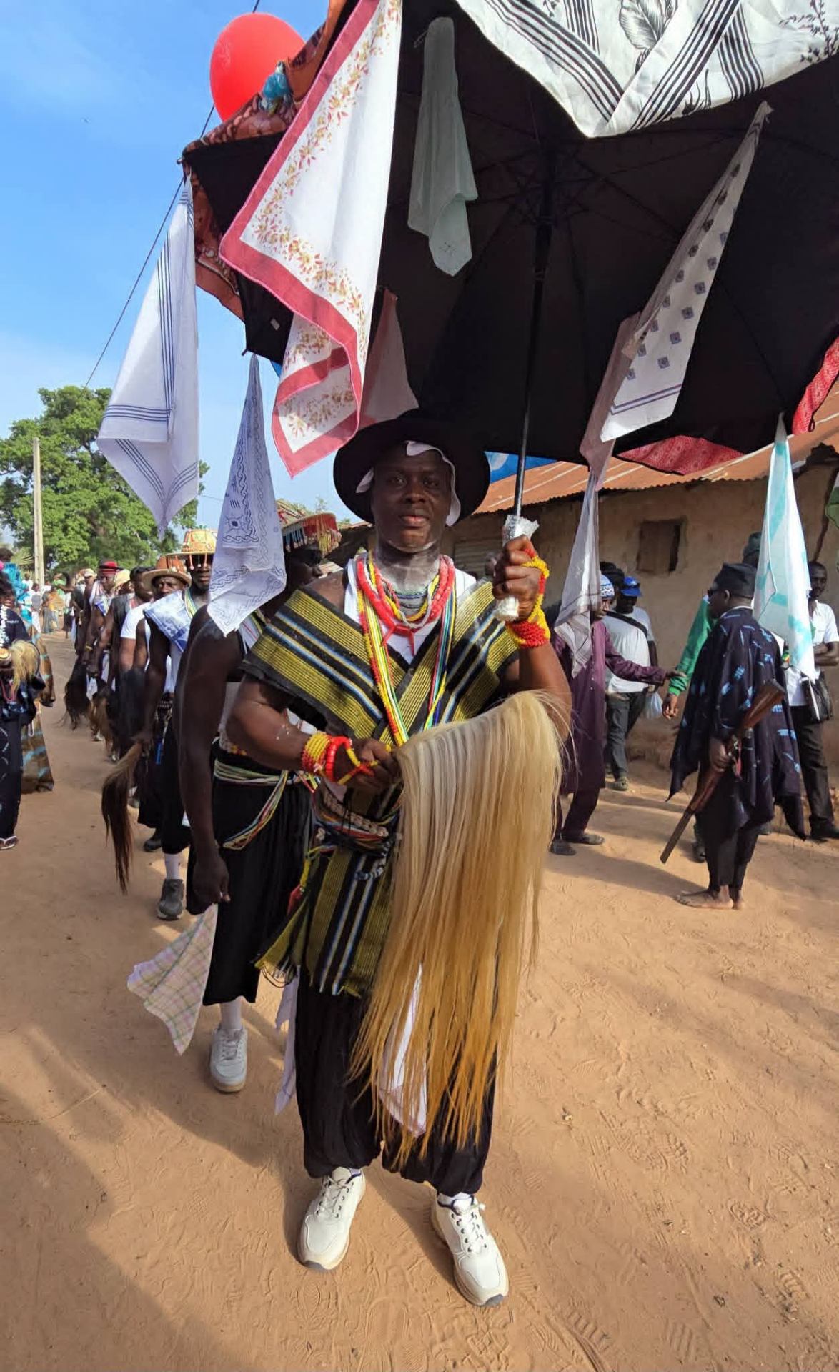 Dancer in traditional ceremony in Casamance